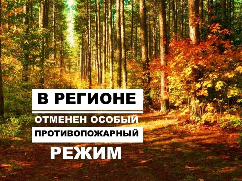 С 2 июля на территории региона отменен особый противопожарный режим 
